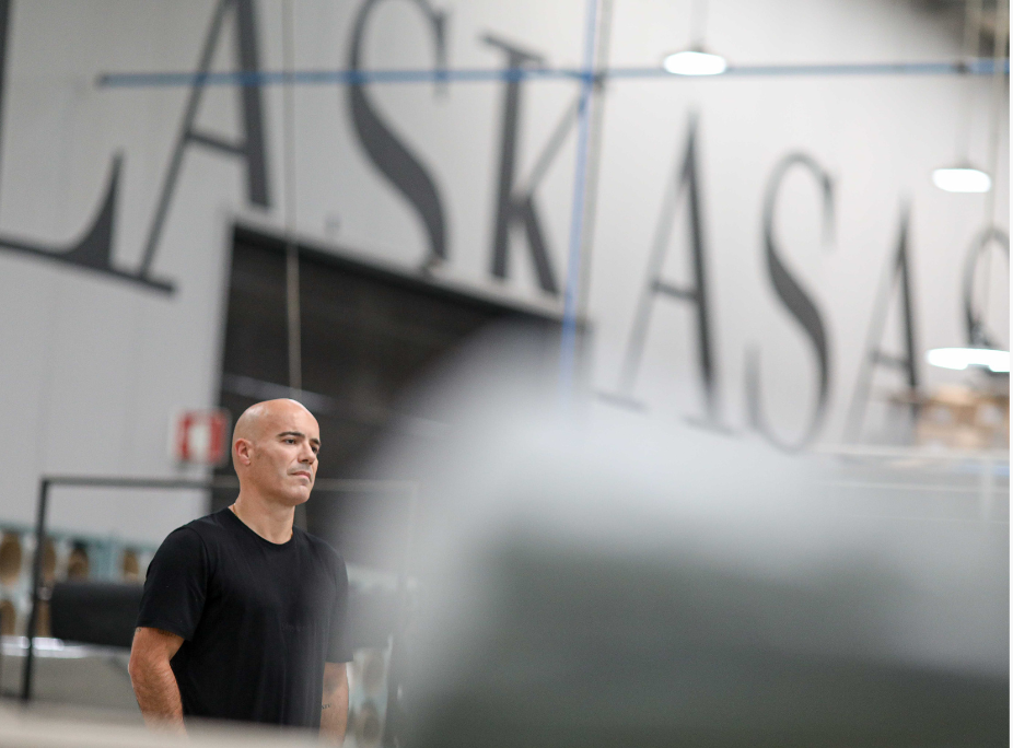 20 anos Laskasas - Celso Lascasas na fbrica Laskasas