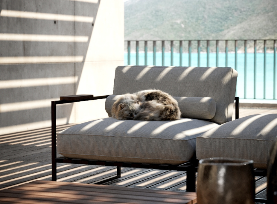 Laskasas Outdoor Collection com Sof Modular Badi e Mesa de Centro Badi.