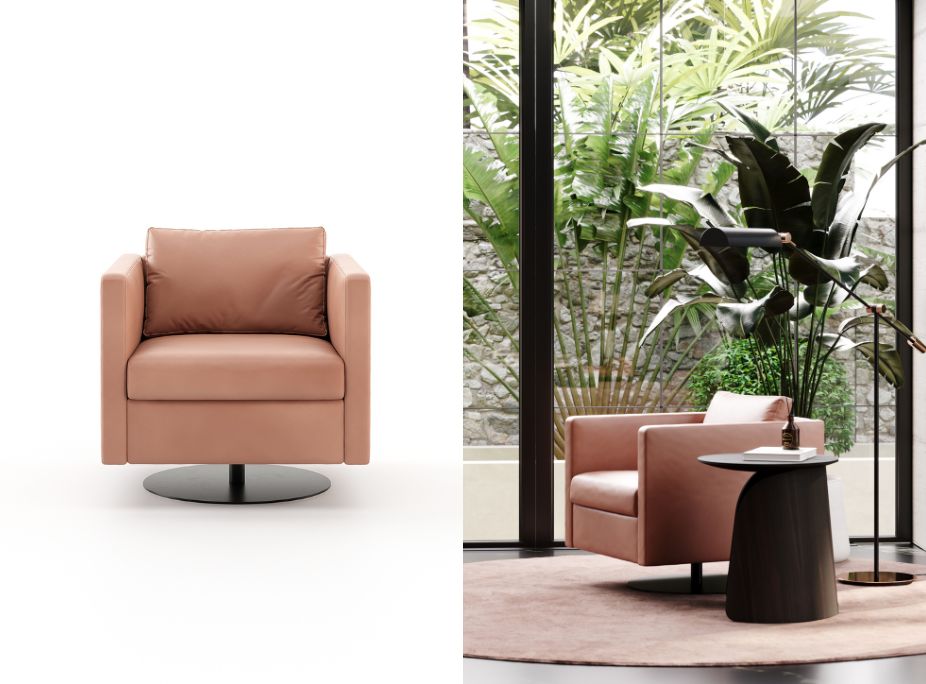 Marlow Armchair in Mocha Mousse