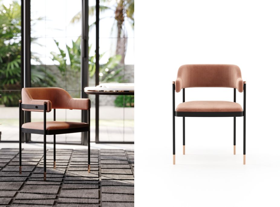 Dale Chair in Mocha Mousse