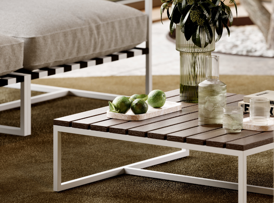 decoracin de interiores con muebles de exterior - Uso de accesorios