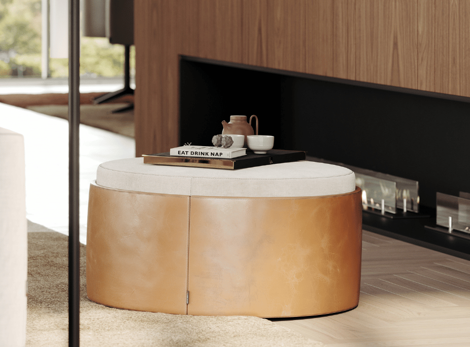 salón con puff jason