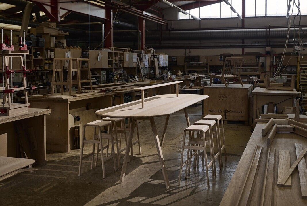 Furniture factory with lot's of wood furnishings