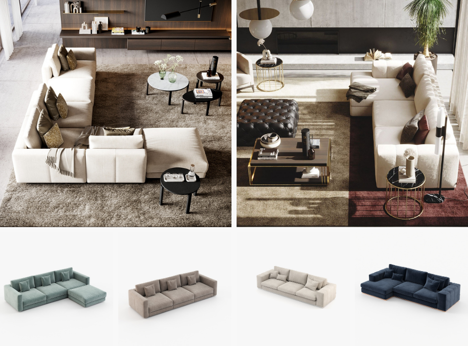 Best Sellers Laskasas 2024 com Sof Modular Montreal e Sof Charlie