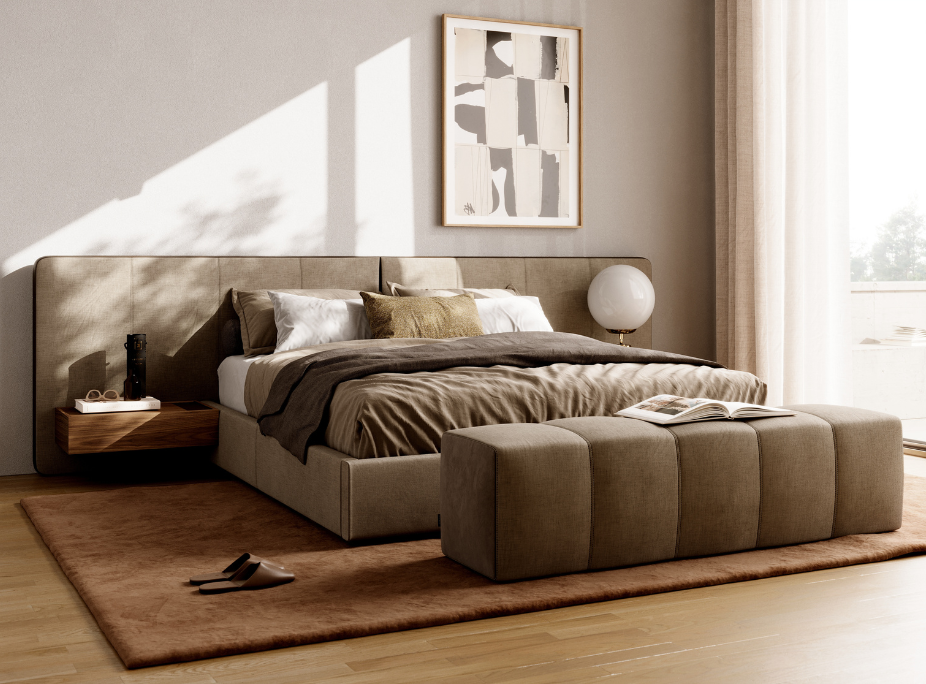 Mobiliário de quarto na Black Friday da Laskasas com descontos até 40%