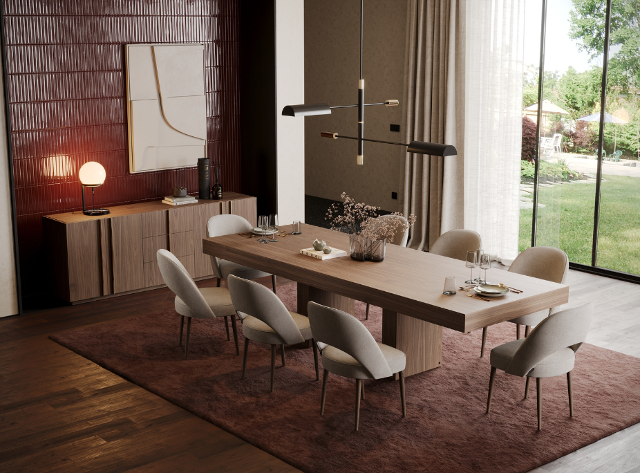 Mobiliário de sala de jantar na Black Friday da Laskasas com descontos até 40%