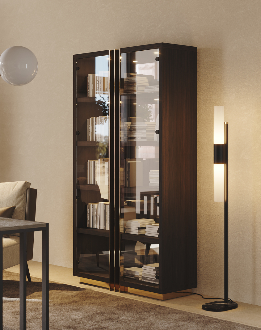 Bookshelve filled with books in a home office