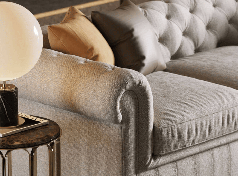 Escolher sofá de sonhos - sala de estar com sofá chester