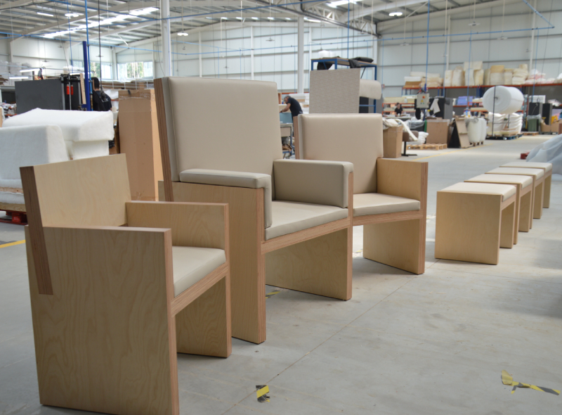 Cadeiras produzidas pela Laskasas para a JMJ