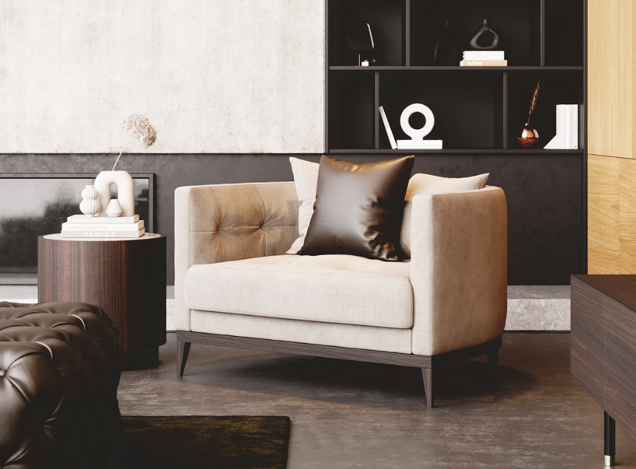 Cadeirão Harold em sala de estar