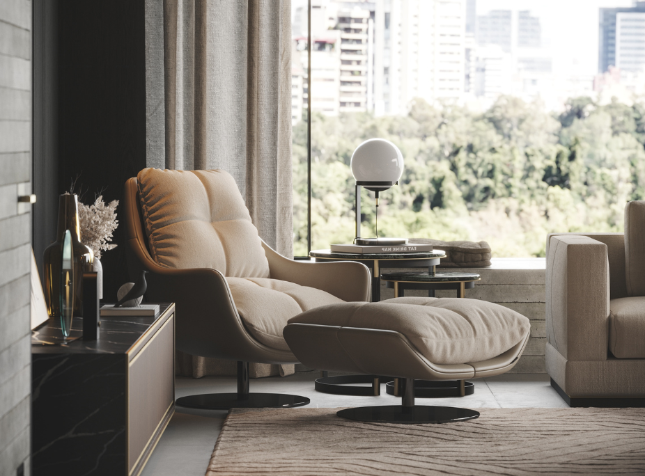 Cadeirão Sophia em sala de estar