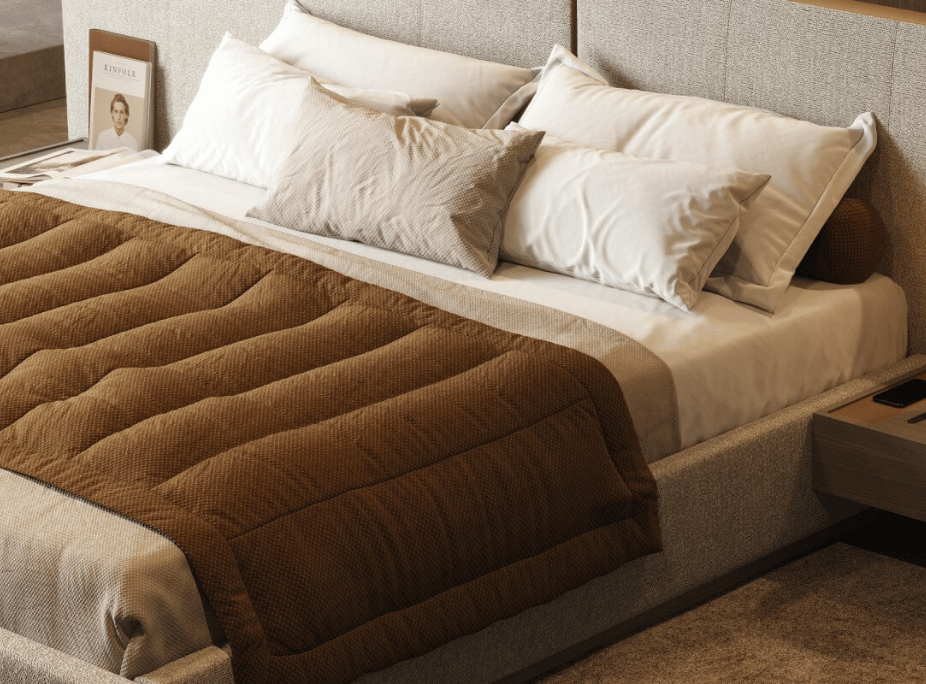 dormitório de matrimonio con cama bonnie