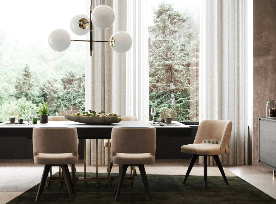 Comedor eficiente y elegante con mesa de comedor prestige y sillas prestige