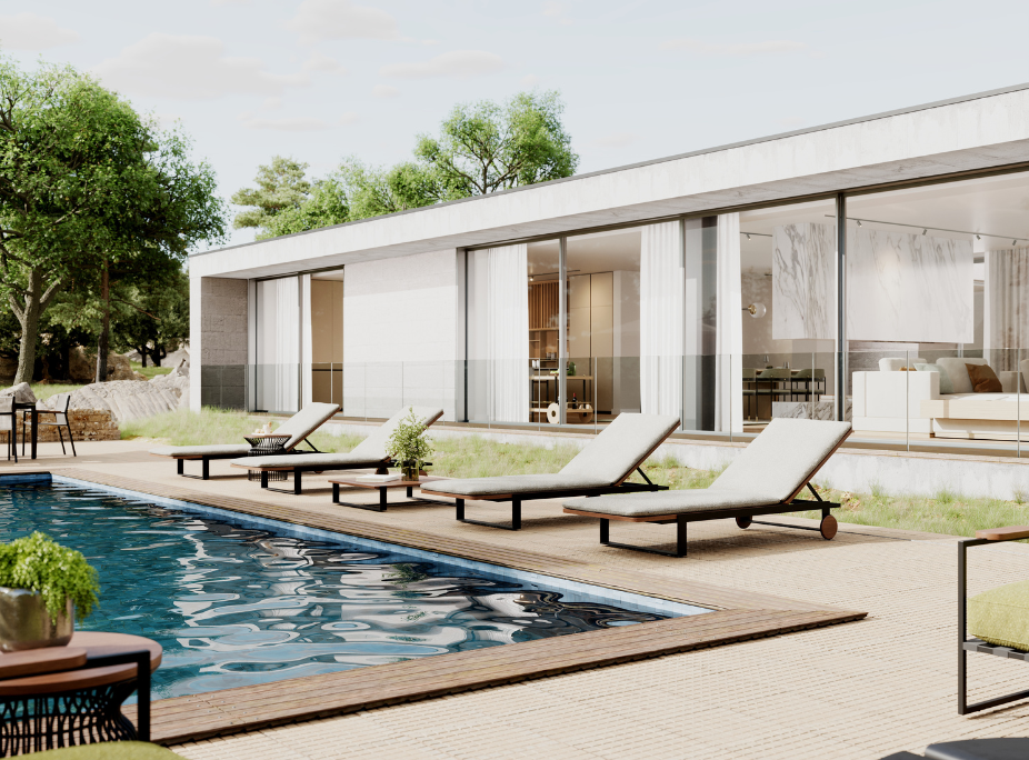 consejos de interiorismo de verano en exterior con tumbonas Laskasas