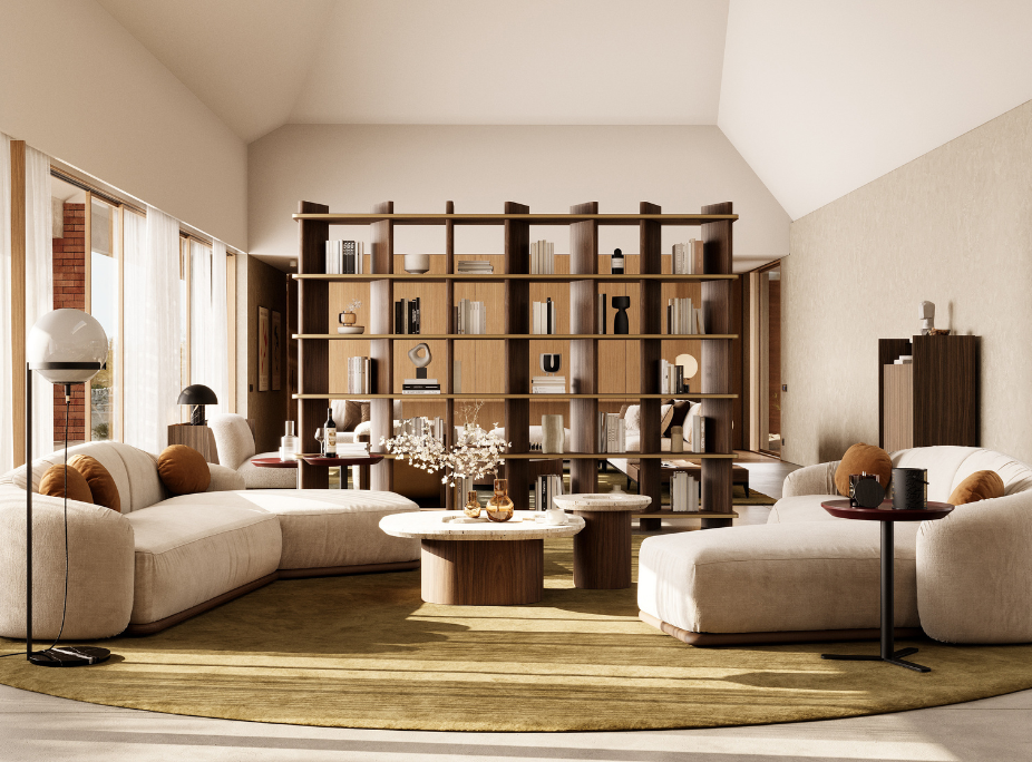 Dicas de decora��o de paredes em sala de estar com m�vel de bar e estante a ocupar espa�os vazios