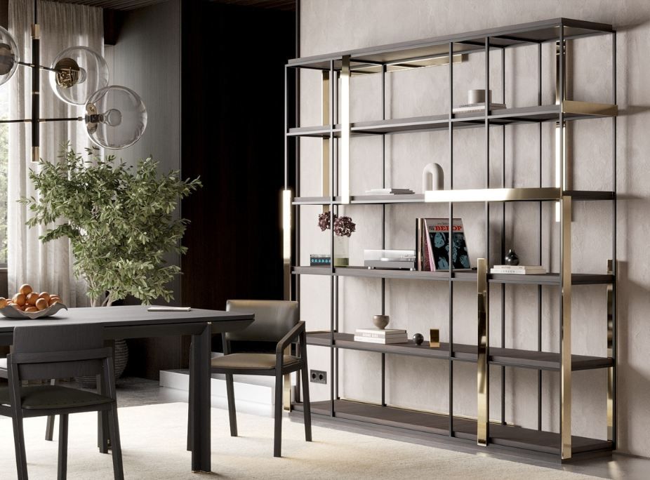 salón con estanteria Ives