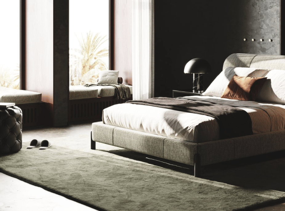 dormitório con ropa de cama y plantufas laskasas home