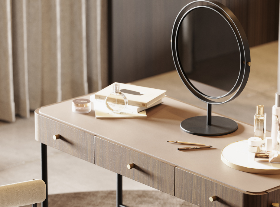 dicas e ideias de decorao de toucadores em quartos e closets com Toucador Rosie com espelho integrado