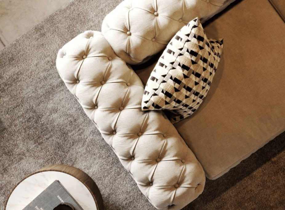 Escolher sofá de sonhos - sala de estar com sofá jean