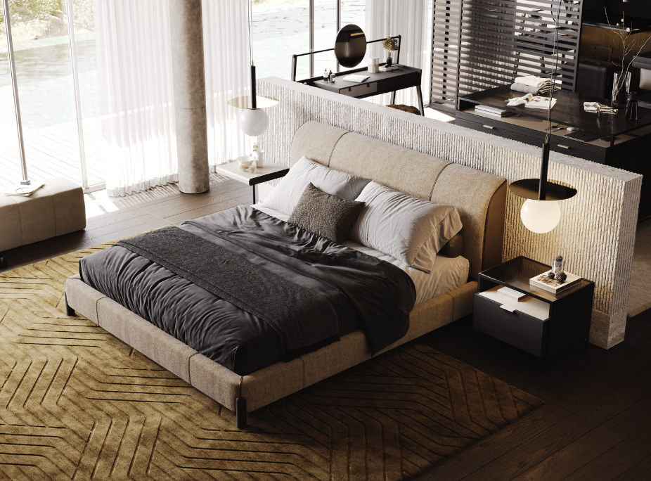 como escolher os tecidos para a sua decorao em quarto com diferentes tecidos de cores e texturas contrastantes