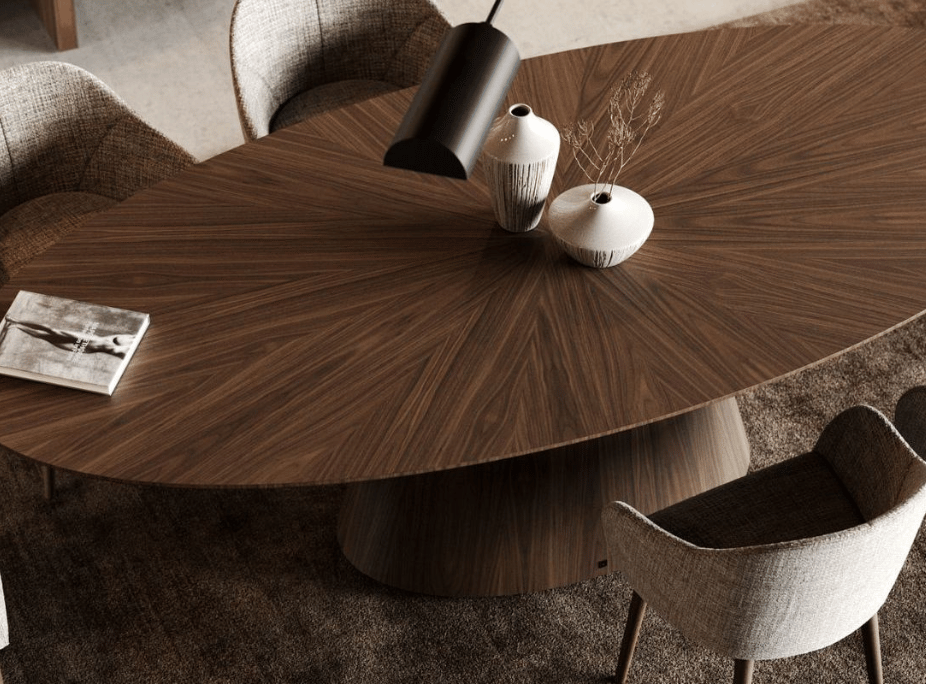 5 mesas de comedor : Mesa de comedor Kelly Ovalada