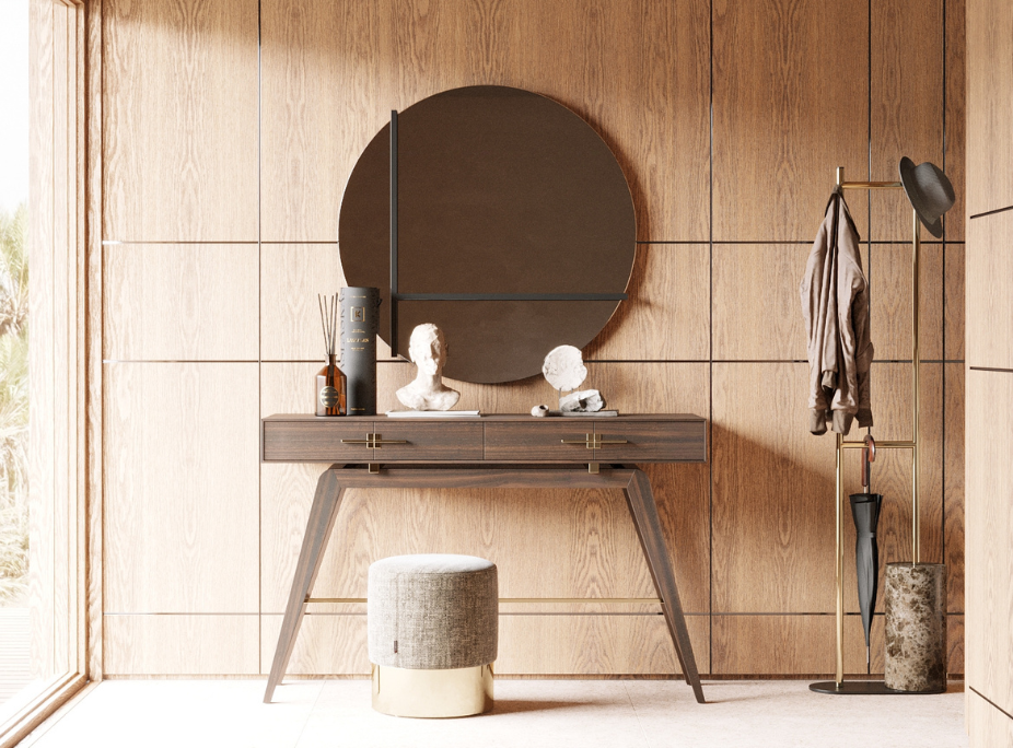 Hall de Entrada organizado e arrumado para o verão e complementado com o aroma da fragrância Laskasas Veneza