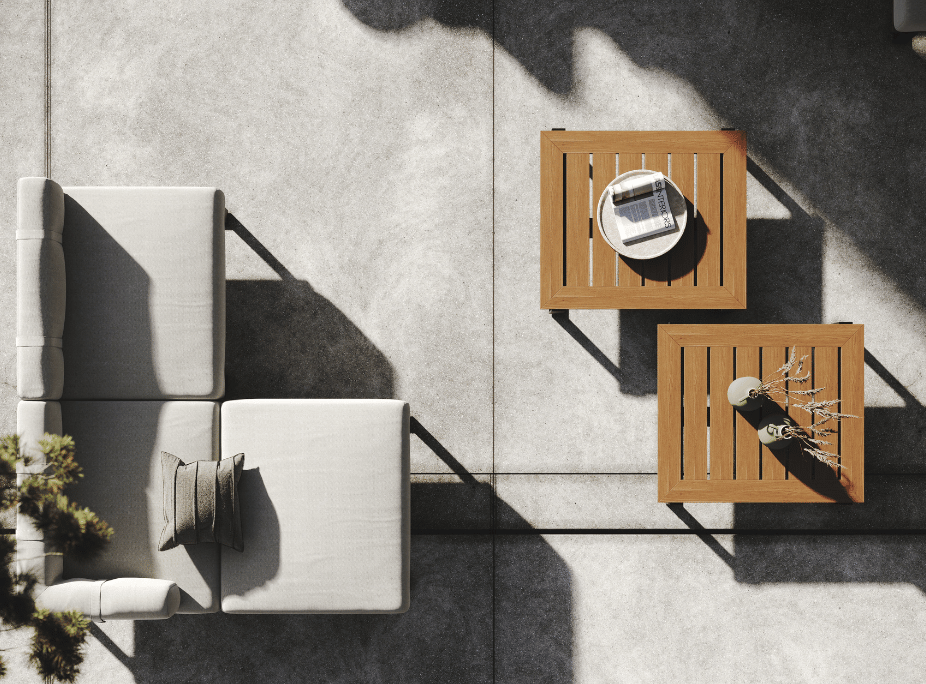 colección exterior laskasas para decoración de su jardín - mesa de centro salim