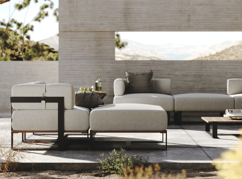 Puff Salim - colección exterior laskasas para decoración de su jardín