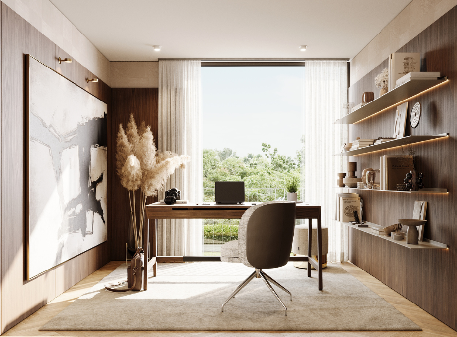 Principios de interiorismo en despacho