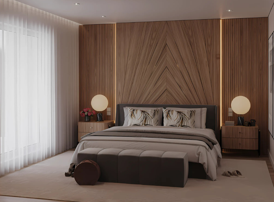 Exemplo de Quarto em Projeto de decorao design de interiores 3d