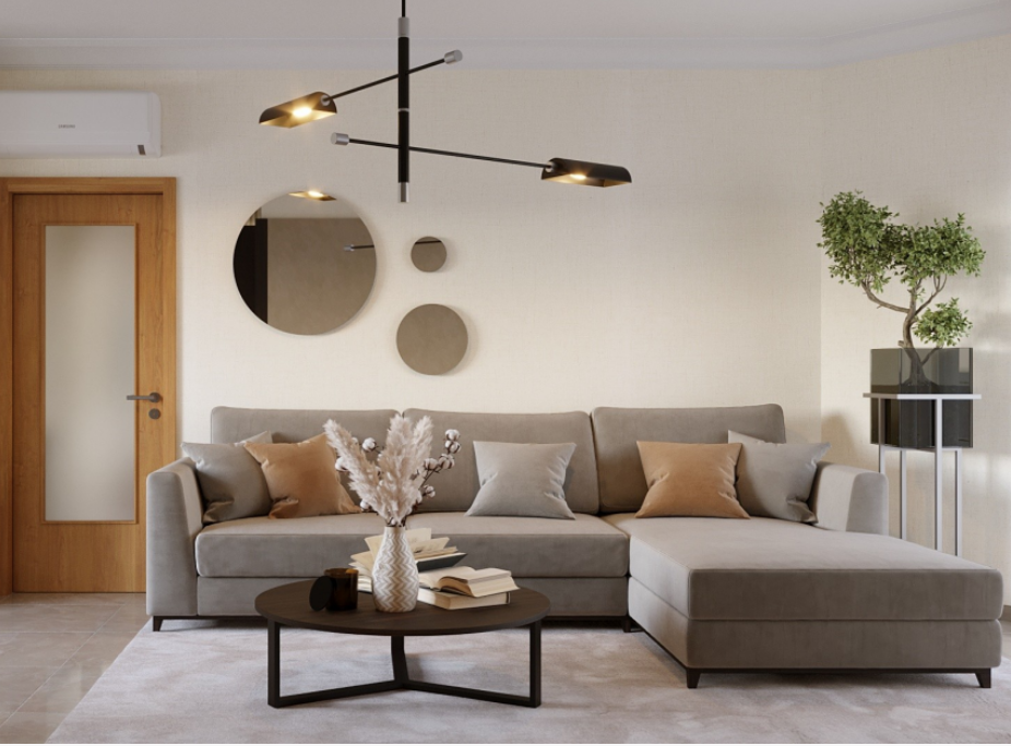 Exemplo de Sala de Estar em Projeto de decorao design de interiores 3d