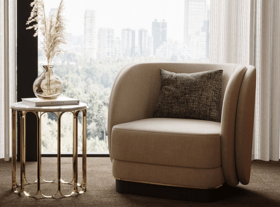 Salón con sillón Ambrose