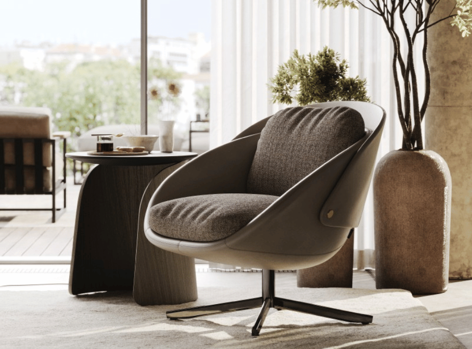 sillon george en salón de casa douro