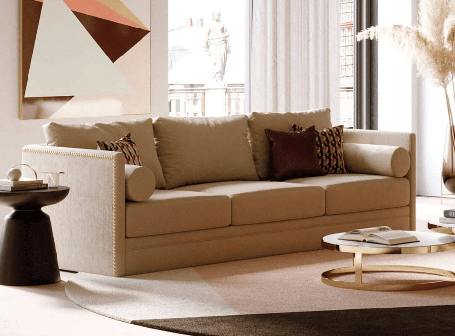 Salón con Sofá Chanel de 3 plazas