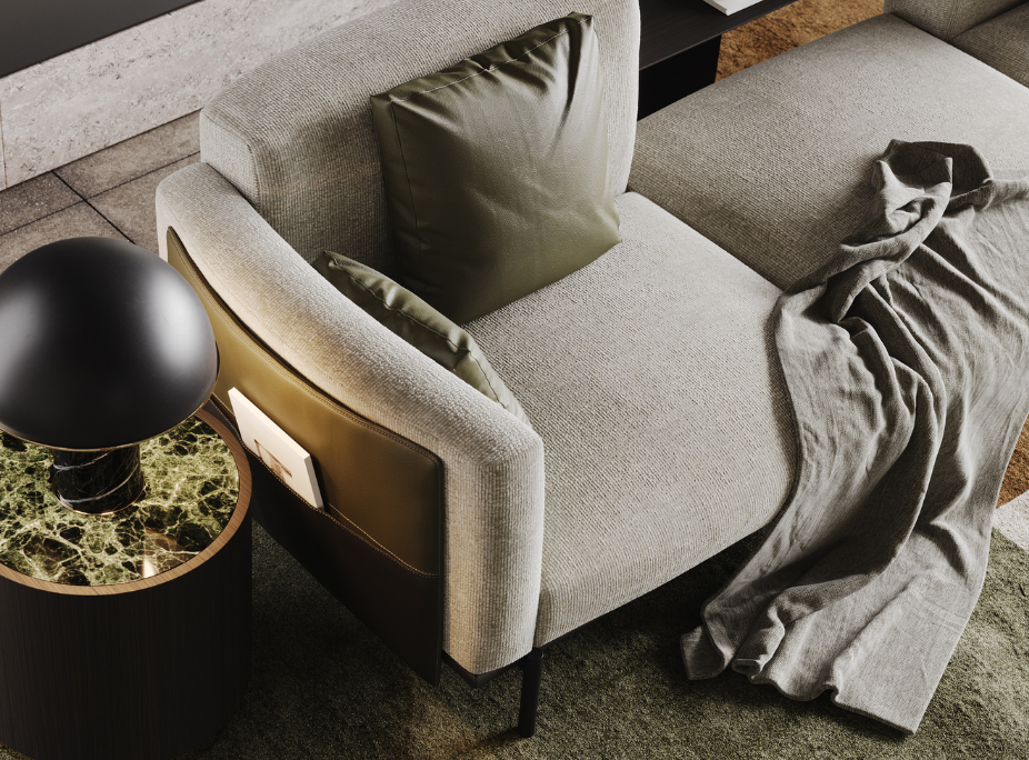 Dicas de decoração para escolher o sofá ideal para a sua sala de estar com Sofá Foster e o seu revisteiro integrado