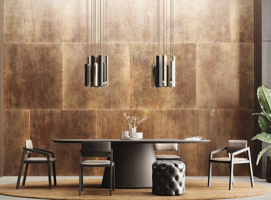 Tendncias de Decorao de Interiores para 2025 em Sala de Jantar Minimalista e Aconchegante