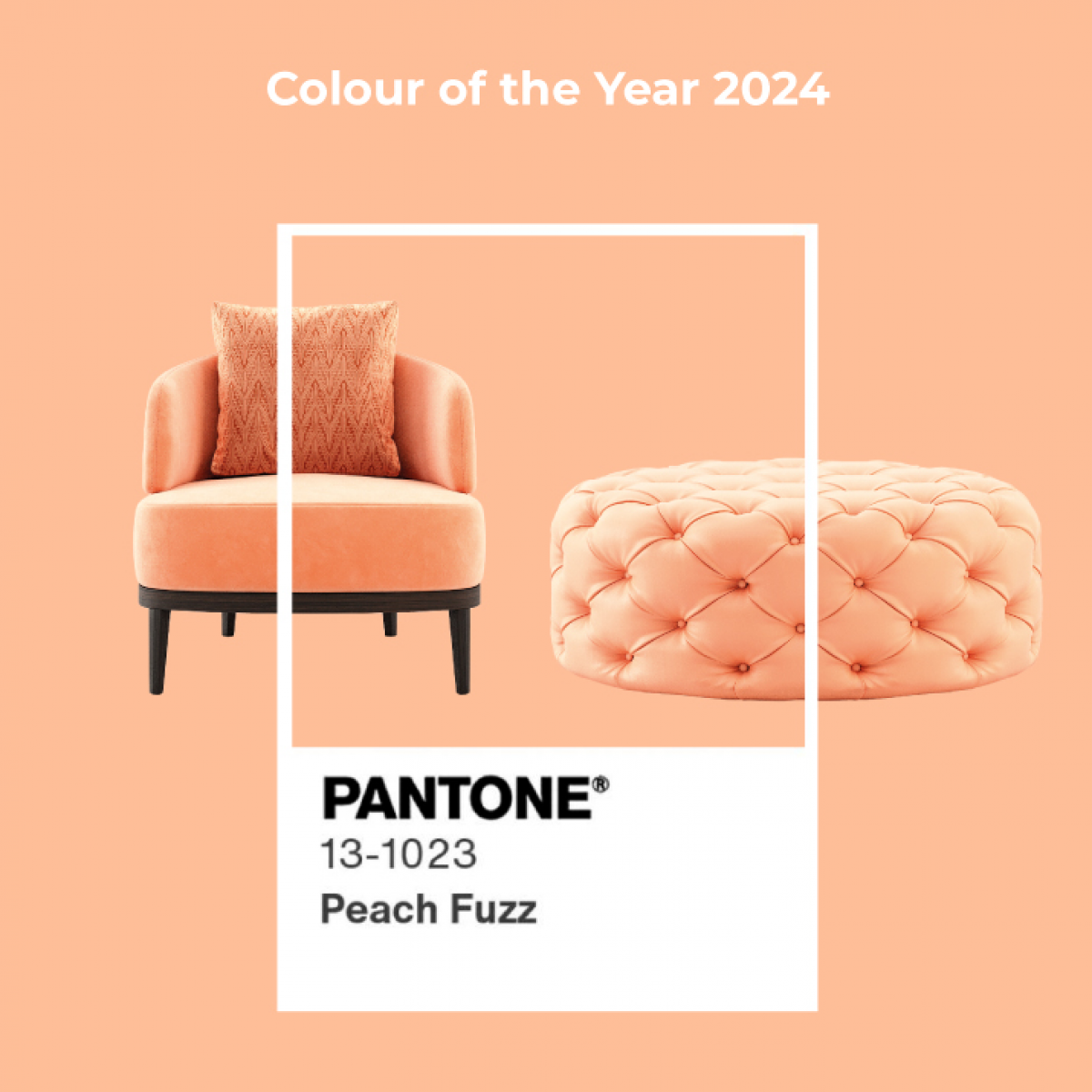 Embrace the Velvety Peach Fuzz - Pantone Colour of 2024 | Laskasas